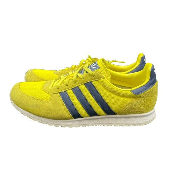 Adidas Adistar Racer Men's Running Shoes Mens 9.5 Yellow Blue Wolverines V22769 - Picture 3 of 7